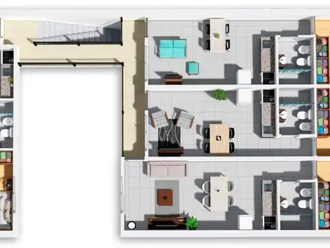 AMERICA 2400, Piso 1