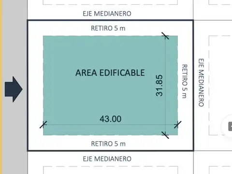 Terreno en Venta de 2218,0 m2
