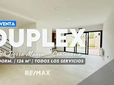 VENTA DUPLEX 3 DORMITORIOS - TIERRA MANSA 