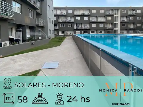 DEPARTAMENTO DE 2 AMBIENTES EN VENTA EN COMPLEJO SOLARES – MORENO