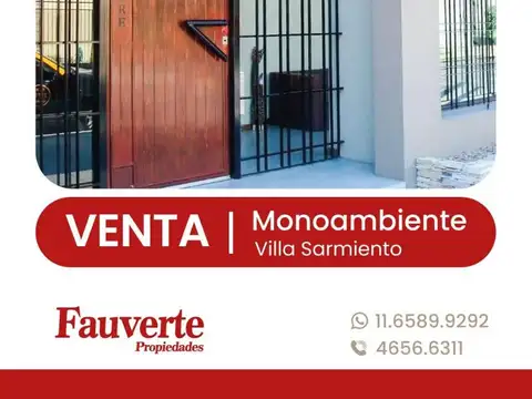 Departamento en Venta en Villa Sarmiento, Partido de Morón