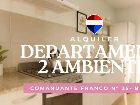 ALQUILER DEPARTAMENTO 2 AMBIENTES BALCON BERNAL