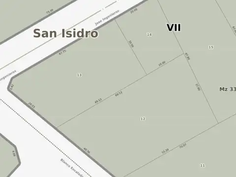 Lote venta esquina Encalada e Ingenierios 1650m2 La Horqueta