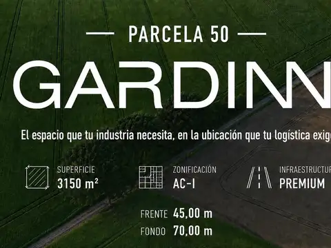 Terreno de 3150 m2 en venta - Complejo Industrial Ruta 6 - Lujan