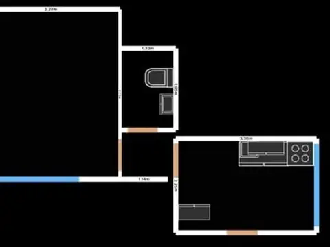 Depto Tipo Casa en Alquiler de 1 dormitorio