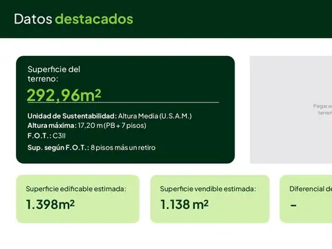 Terreno en Venta de 292,0 m2