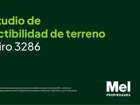 Terreno en Venta en Villa del Parque, USD 779.000