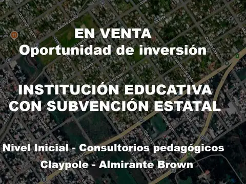 Venta Edificio Comercial  Fondo de comercio instituto educacional