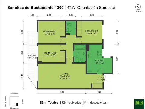 Sánchez De Bustamante 1200