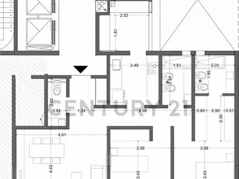 58  entre 13 y 14 , Piso 9