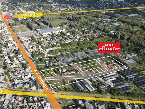 En Venta Lote En Esquina De 12,50x27,40m En Loteo Sumio Sobre Av. Derqui. Compra Con La Mejor Financiacion