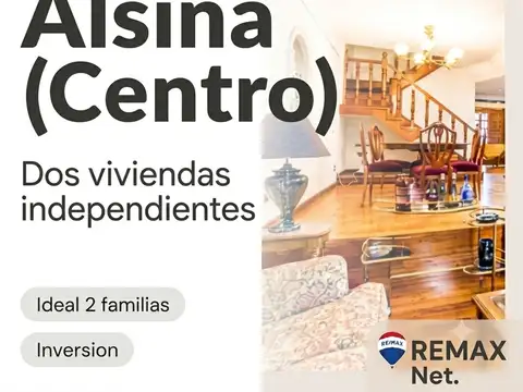 VENTA DOS CASAS EN PLENO CENTRO DE VALENTIN ALSINA