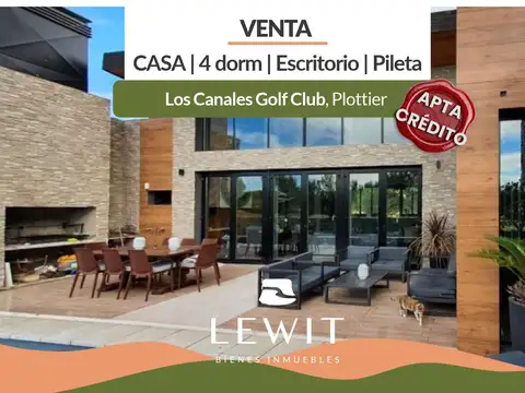 Venta Casa | 4 dormitorios | Escritorio | Pileta | Barrio Los Canales de Plottier