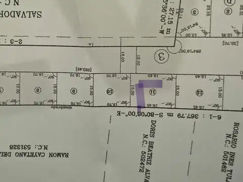 Terreno en Venta en General Gutierrez, USD 18.000