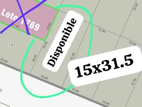 Terreno en Venta en Los Acantilados, USD 22.000