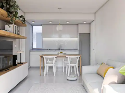 Departamento 2 ambientes con 1 baño