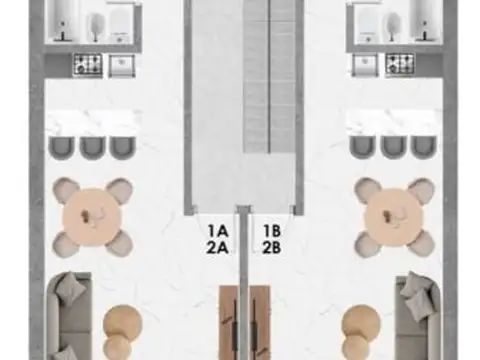 Depto Tipo Casa en Venta de 2 ambientes