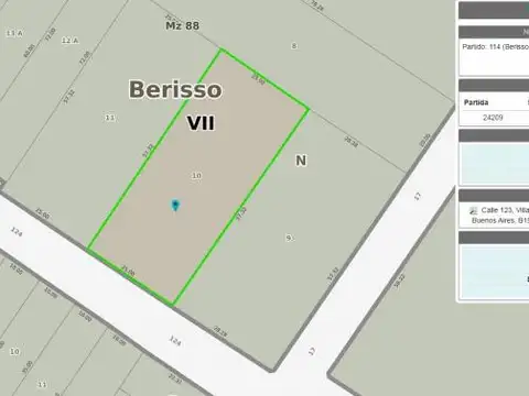 Terrenos y Lotes en Venta en Barisso [Cod: 7253-158]