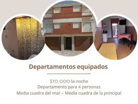 Departamento en Alquiler Temporal en Las Toninas, Partido de La Costa