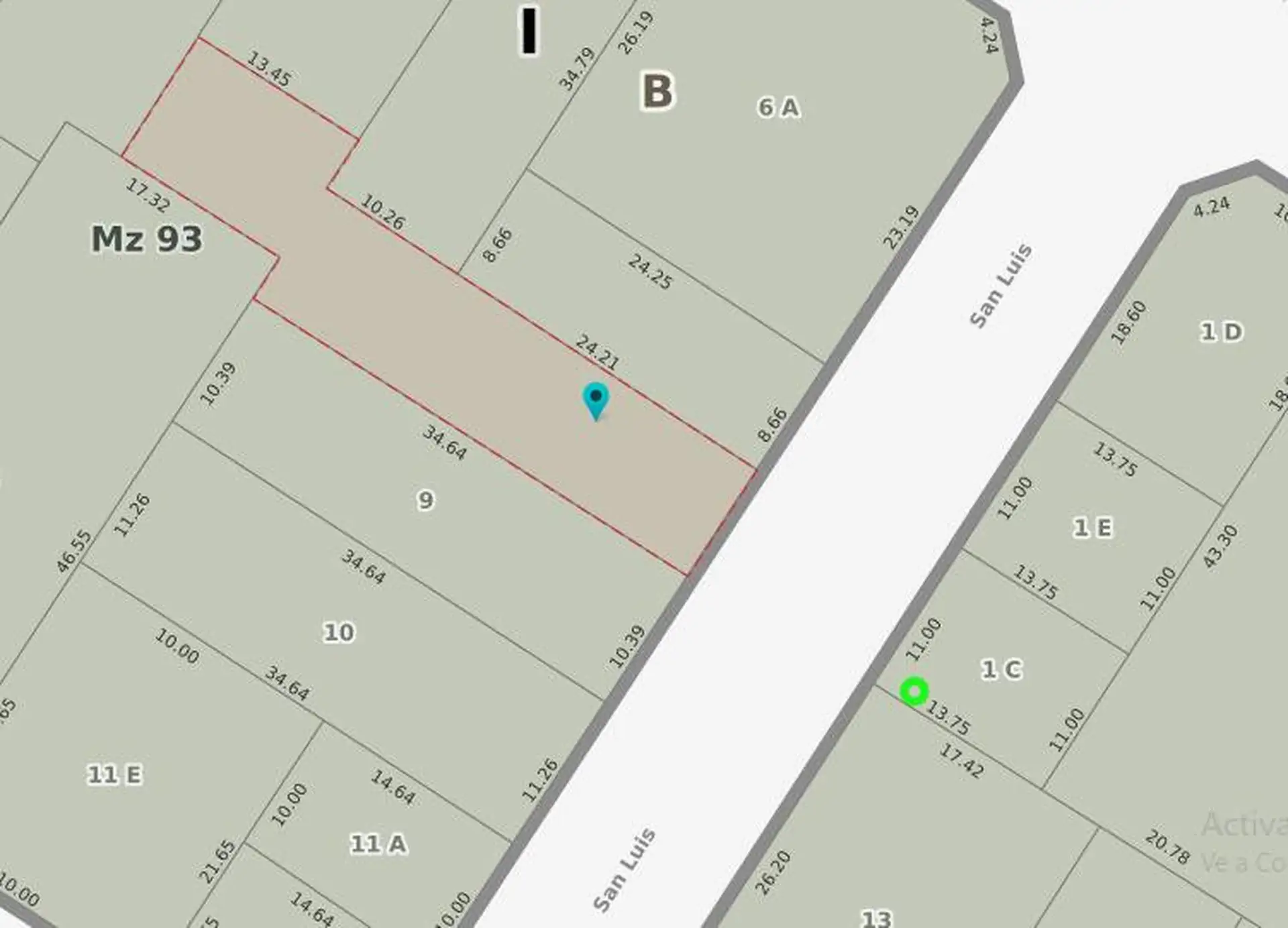 Lote de 432 mts x 47 mts aprox. Proyecto aprobado para construir 1.600 mts.