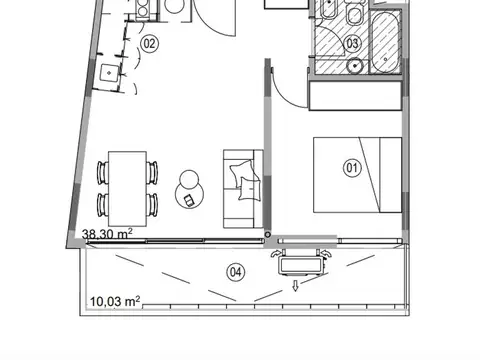 Departamento en Venta Apto profesional