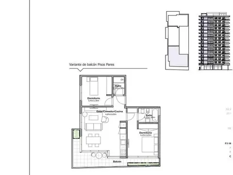 Departamento en Venta de 3 ambientes