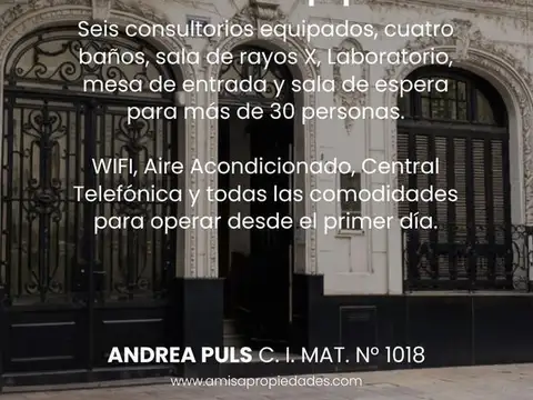 INMEJORABLE CLINICA EN ALQUILER AMOBLADA EN PLENO CENTRO