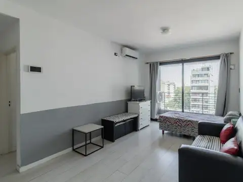 Luminoso 2 Ambientes Piso 7 con Balcones y Amenities