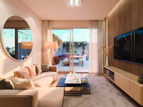 Departamento de 2 dormitorios con patio en Pichincha, Rosario