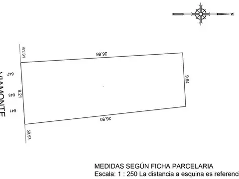 EXCELENTE LOTE EN INMEJORABLE UBICACIÓN - CENTRO - PLANO REGISTRADO PARA CONSTRUCCIÓN DE HOTEL