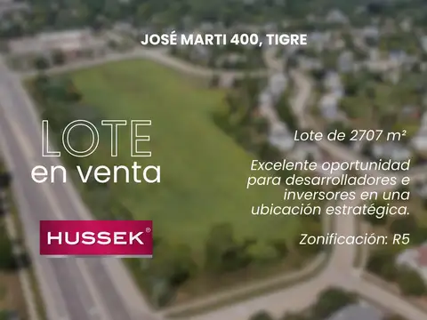 Estupendo Lote en Venta, 2.707 m² - Tigre