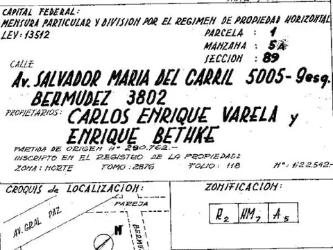 Depto Tipo Casa en Venta de 2 dormitorios