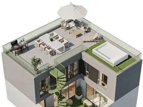 Casa 4 ambientes con 3 baños