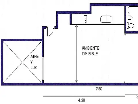 Departamento en Alquiler de Monoambiente
