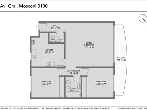 Departamento en Venta de 2 dormitorios