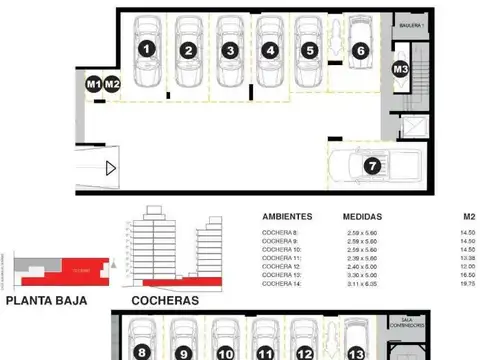 Departamento 3 ambientes con 2 baños