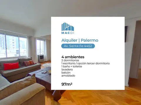 Excelente Dpto. en Alquiler - Amoblado