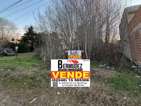 Venta Lote En Mar Del Tuyu Calle 7 Entre 83 Y 84 Oportunidad