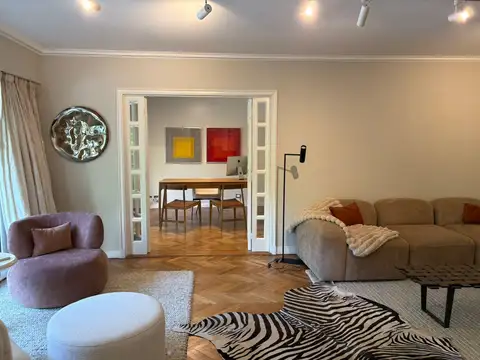 Departamento a nuevo amueblado en Palermo. Dos dorms. 2 baños. Oficina. Dep. Cochera.