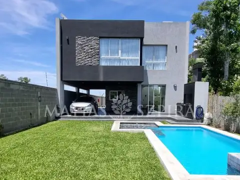 casa 4 ambientes en barrio cerrado 