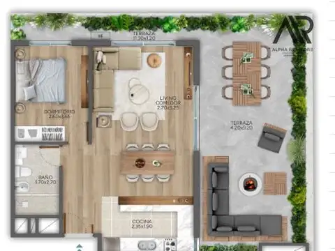 Apartamento en alquiler en Barrio Golf