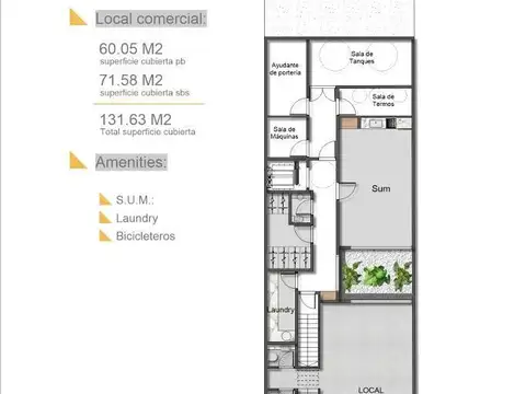 Departamento en Venta de 1 dormitorio