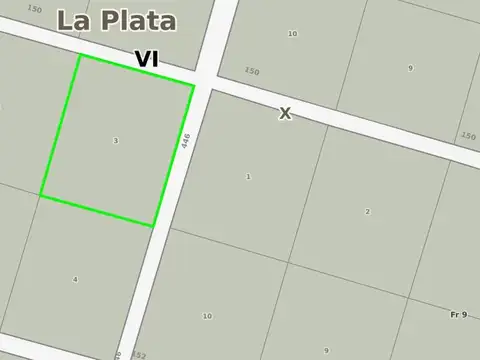 Terreno en Venta 234  mts Fondo