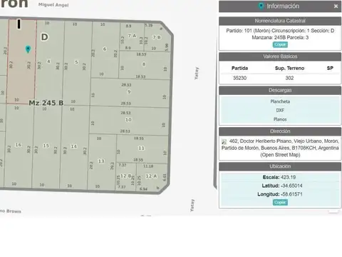Terreno en Venta de 302,0 m2