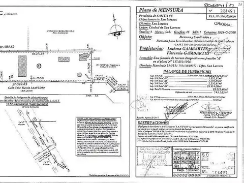 Terreno Industrial Comercial en San Lorenzo