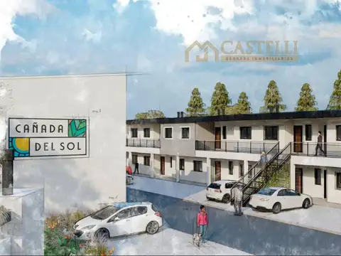 Venta duplex de pozo financiados, cañada del sol con Jardin y parrilla