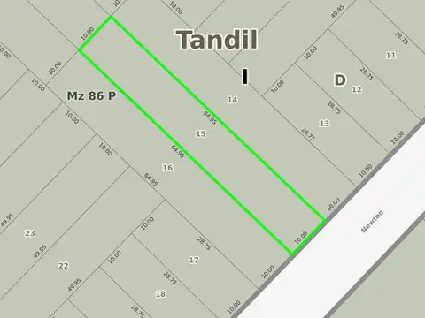 Newton e/ Primera Junta y Piedrabuena