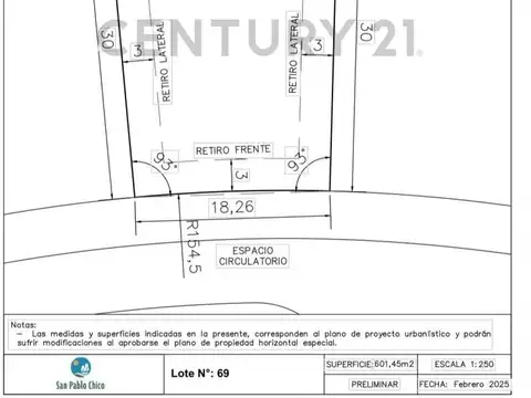 LOTE EN VENTA - SAN PABLO CHICO, DERQUI PILAR.