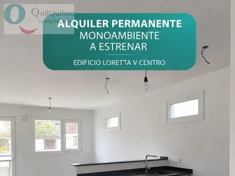 Alquiler permanente monoambiente a estrenar-loretta v