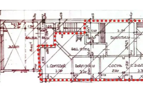 Depto Tipo Casa 4 ambientes con 1 baño
